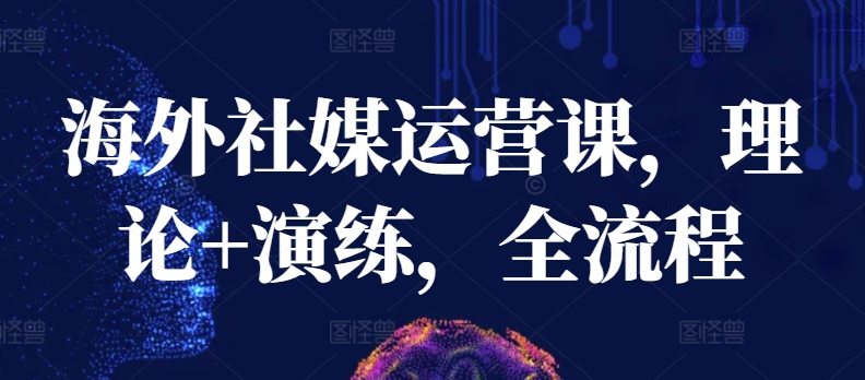 海外社媒运营课，理论+演练，全流程-中创项目网