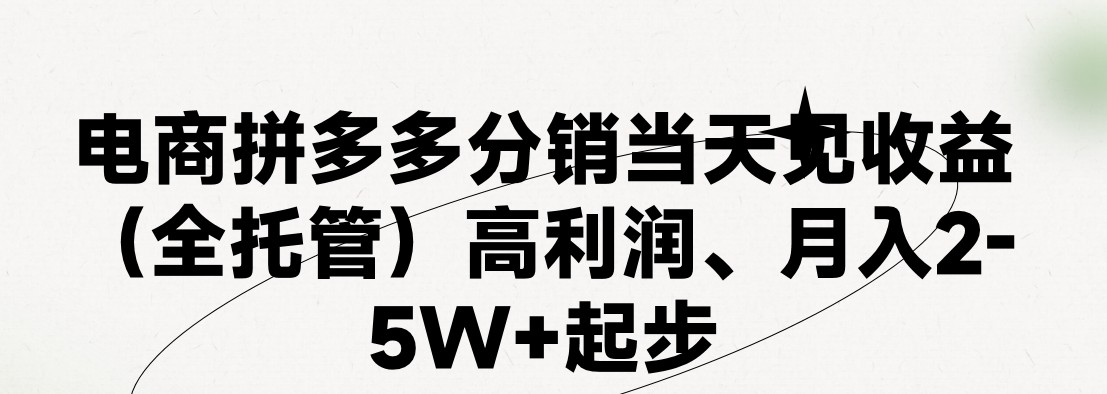 （11091期）最新拼多多模式日入4K+两天销量过百单，无学费、 老运营代操作、小白福…-中创项目网