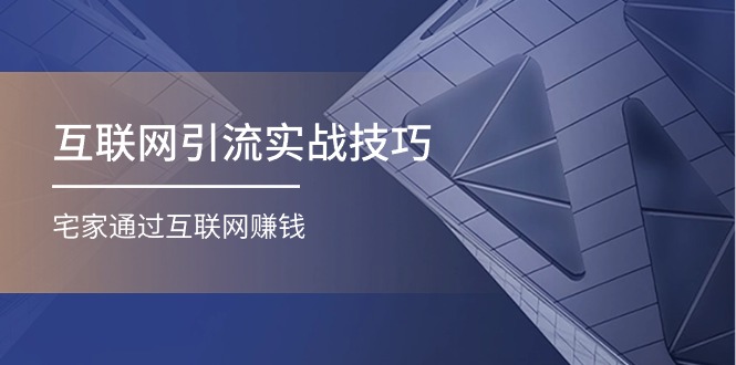 （11108期）互联网引流实操技巧(适合微商，吸引宝妈)，宅家通过互联网赚钱（17节）-中创项目网