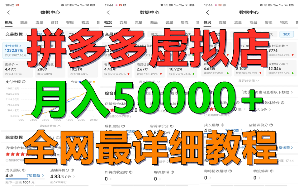 拼多多虚拟电商训练营月入50000+你也行，暴利稳定长久，副业首选-中创项目网