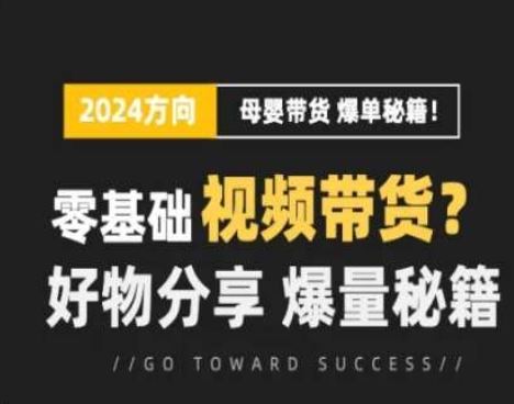 短视频母婴赛道实操流量训练营，零基础视频带货，好物分享，爆量秘籍-中创项目网