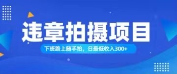 （11698期）随手拍也能赚钱？对的日入300+-中创项目网