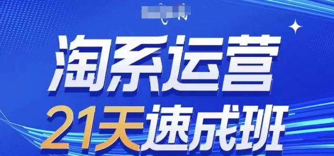 淘系运营21天速成班(更新24年7月)，0基础轻松搞定淘系运营，不做假把式-中创项目网