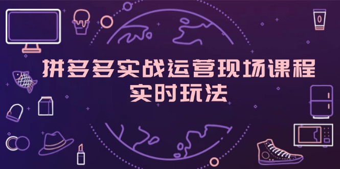 （11759期）拼多多实战运营现场课程，实时玩法，爆款打造，选品、规则解析-中创项目网