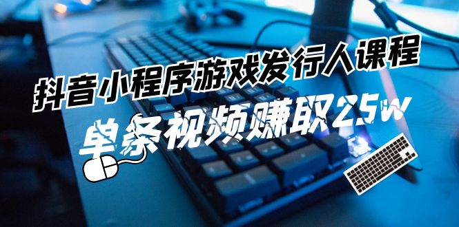 （11765期）抖音小程序-游戏发行人课程：带你玩转游戏任务变现，单条视频赚取25w-中创项目网