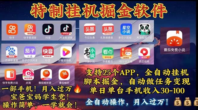 （11844期）挂机副业 月入过万，特别适合宝爸宝妈学生党，工作室特别推荐-中创项目网