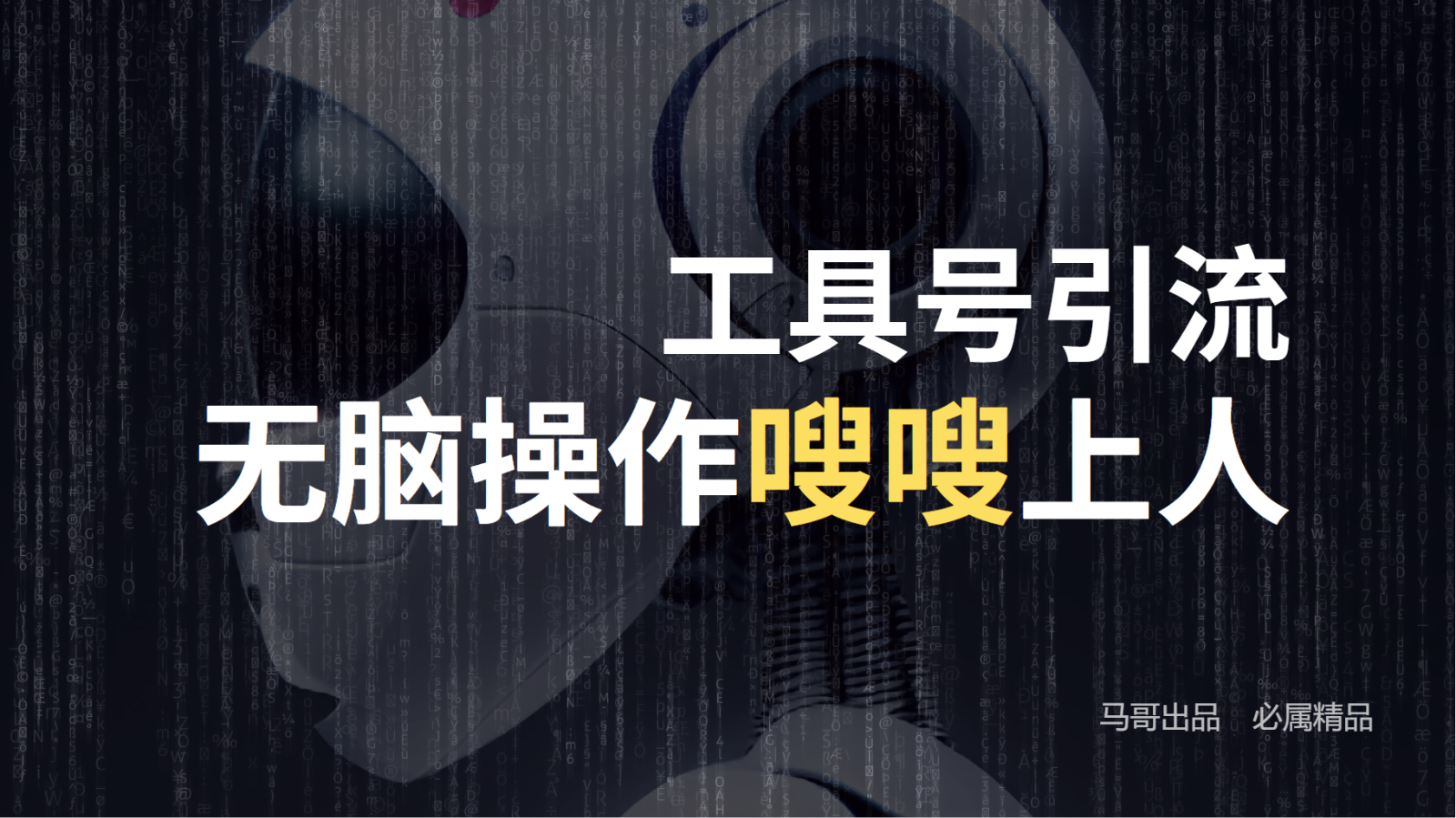 工具号高效引流法，嗖嗖上人，日引1000+，直接搬运，无脑操作-中创项目网