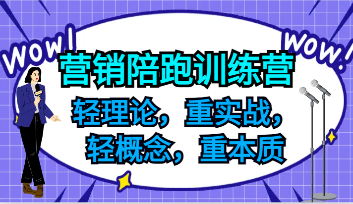 营销陪跑训练营，轻理论，重实战，轻概念，重本质，适合中小企业和初创企业的老板-中创项目网