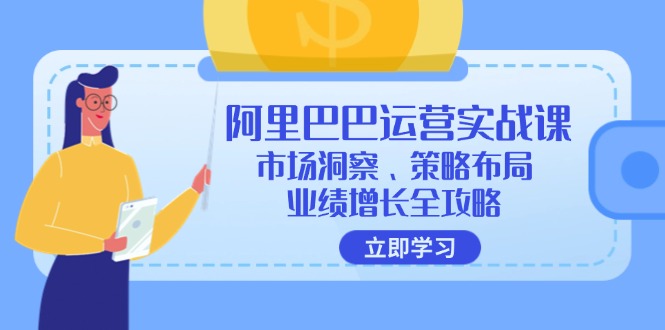 （12385期）阿里巴巴运营实战课：市场洞察、策略布局、业绩增长全攻略-中创项目网