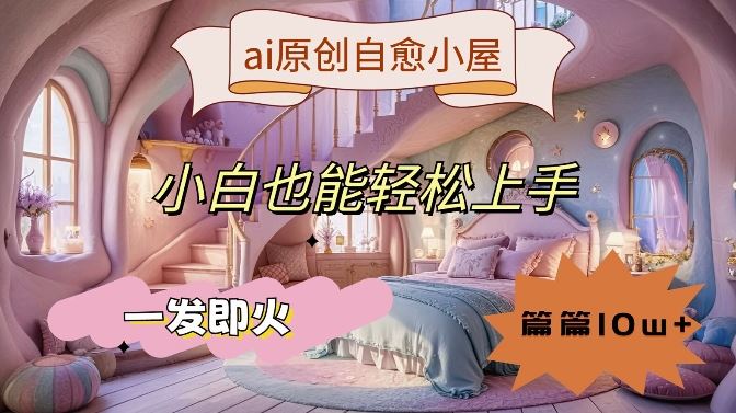 ai原创治愈小屋，小白也能轻松上手，一发即火，篇篇10w+【揭秘】-中创项目网
