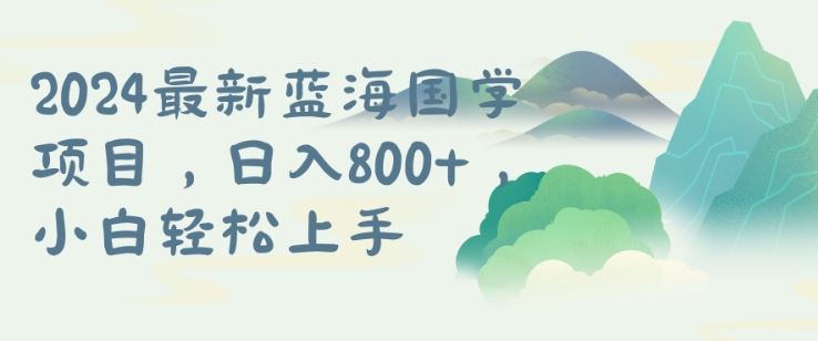 国学项目，长期蓝海可矩阵，从0-1的过程【揭秘】-中创项目网