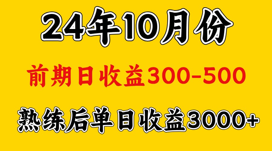 高手是怎么赚钱的.前期日收益500+熟练后日收益3000左右-中创项目网