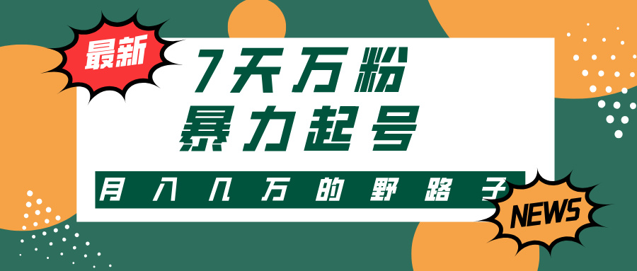 （13047期）3-7天万粉，快手暴力起号，多种变现方式，新手小白秒上手，单月变现几…-中创项目网