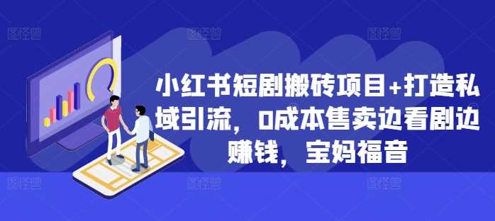 小红书短剧搬砖项目+打造私域引流，0成本售卖边看剧边赚钱，宝妈福音【揭秘】-中创项目网
