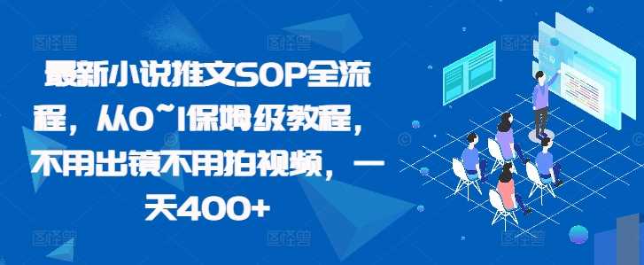 最新小说推文SOP全流程，从0~1保姆级教程，不用出镜不用拍视频，一天400+-中创项目网