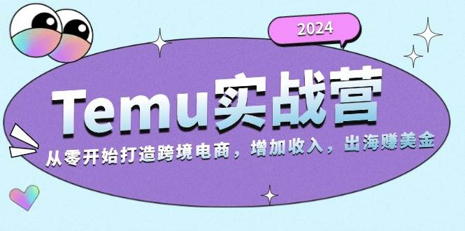 （13266期）2024Temu实战营：从零开始打造跨境电商，增加收入，出海赚美金-中创项目网