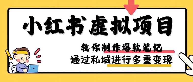 小红书虚拟项目实战，爆款笔记制作，矩阵放大玩法分享-中创项目网