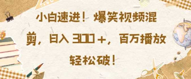 小白速进，爆笑视频混剪，日入3张，百万播放轻松破【揭秘】-中创项目网