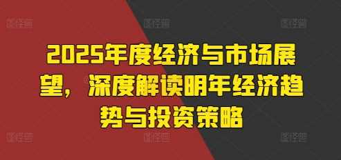 2025年度经济与市场展望，深度解读明年经济趋势与投资策略-中创项目网