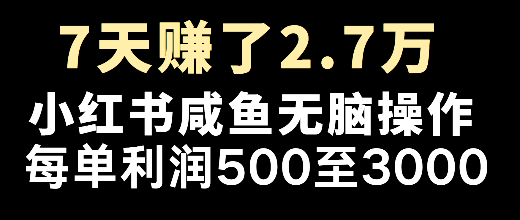 冷门暴利，超级简单的项目0成本玩法，每单在500至4000的利润-中创项目网