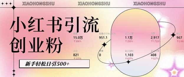 小红书私域引流无脑操作法：AI生成内容，粉丝自动转化，新手轻松日引500+创业粉-中创项目网