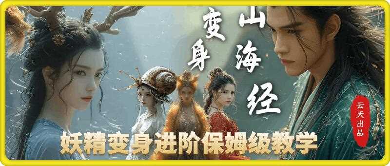 云天AI山海经变身视频教程，妖精变身进阶保姆级教学-中创项目网