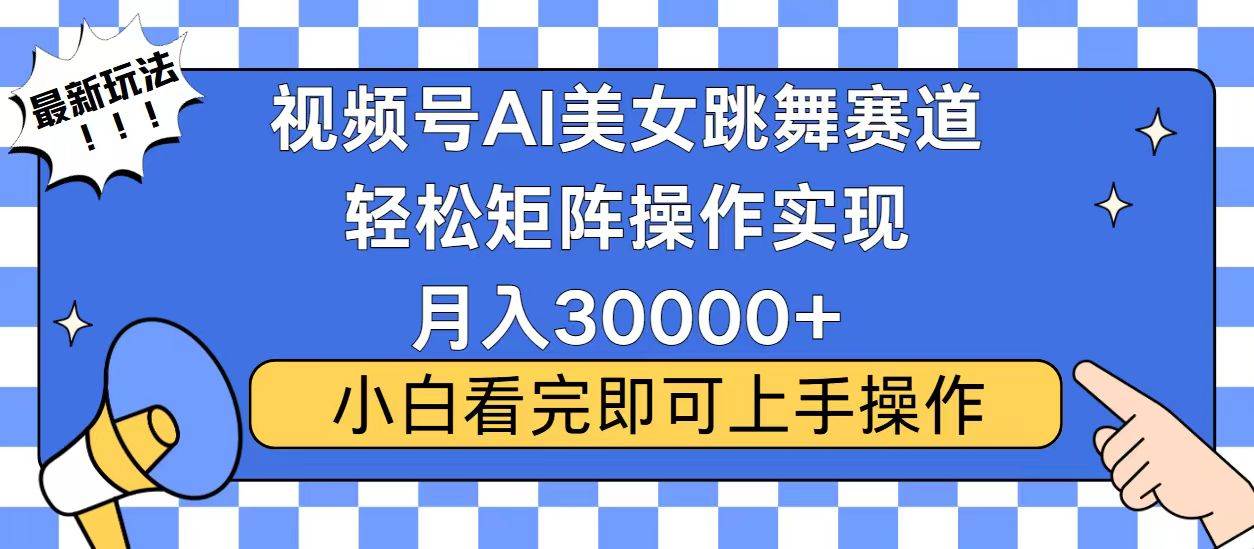 （13813期）视频号蓝海赛道玩法，当天起号，拉爆流量收益，小白也能轻松月入30000+-中创项目网