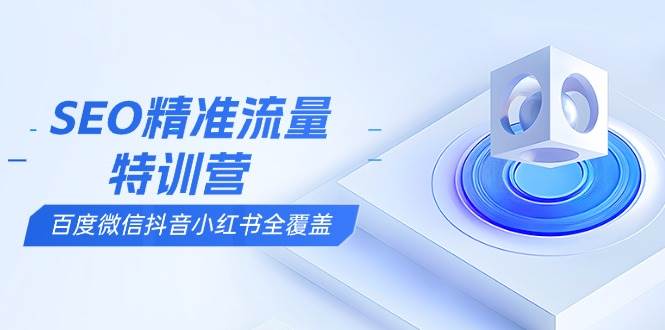 （13851期）SEO精准流量特训营，百度微信抖音小红书全覆盖，带你搞懂搜索优化核心技巧-中创项目网