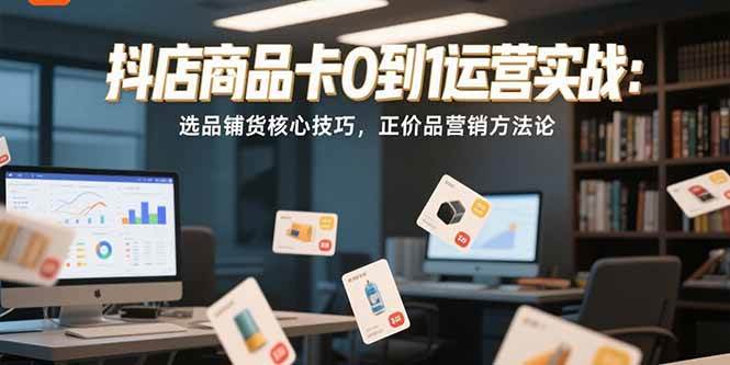 （15329期）抖店商品卡0到1运营实战：选品铺货核心技巧，正价品营销方法论-中创项目网