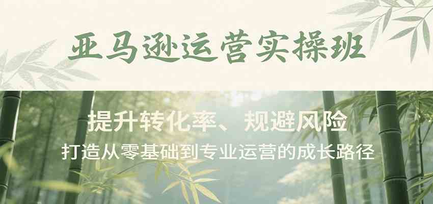 亚马逊运营实操班，提升转化率、规避风险，打造从零基础到专业运营的成长路径-中创项目网