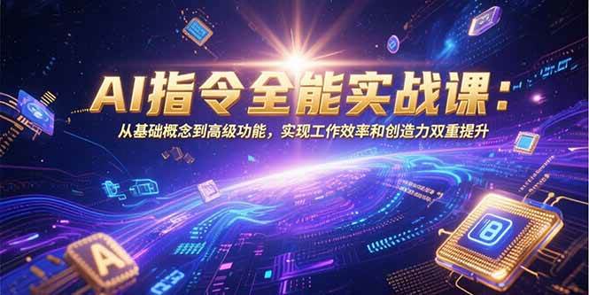 （15455期）AI指令全能实战课：从基础概念到高级功能，实现工作效率和创造力双重提升-中创项目网