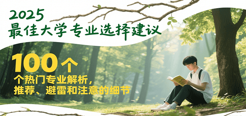 2025最佳大学专业选择建议，100个热门专业解析，推荐、避雷和注意的细节-中创项目网