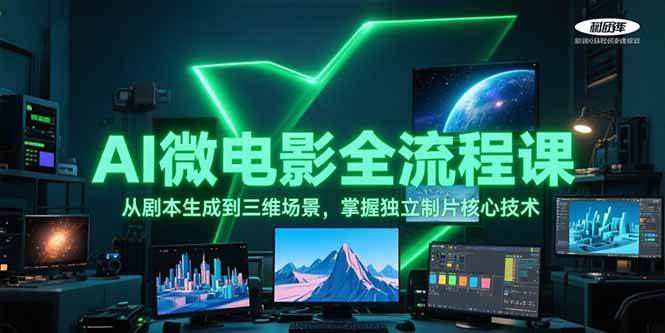 AI微电影全流程课，从剧本生成到三维场景，掌握独立制片核心技术-中创项目网