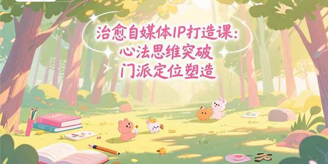（15464期）治愈自媒体IP打造课：心法思维突破，门派定位塑造，商业闭环搭建-中创项目网