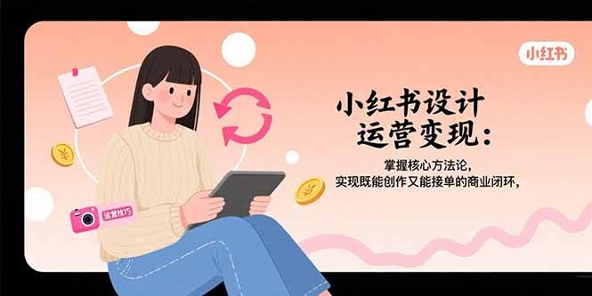 （15636期）小红书设计运营变现：掌握核心方法论，实现既能创作又能接单的商业闭环-中创项目网