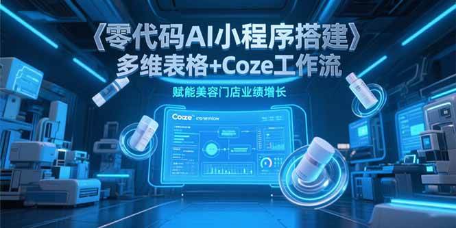 （15239期）零代码AI小程序搭建，多维表格+Coze工作流，赋能美容门店业绩增长-中创项目网