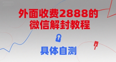 （15301期）外面收费2888的微信解封教程，具体自测-中创项目网