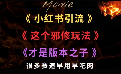 最近小红书引流这个邪修玩法才是版本之子，很多赛道早用早吃肉-中创项目网