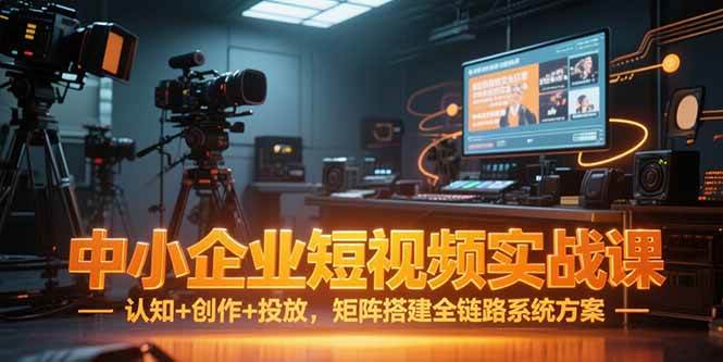 （15249期）中小企业短视频实战课，认知+创作+投放，矩阵搭建全链路系统方案-中创项目网