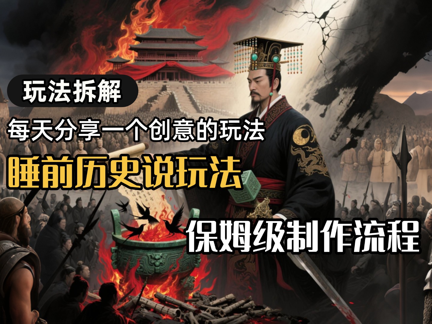 13条作品涨粉24.5万，全流程拆解睡前历史说，保姆级教程-中创项目网