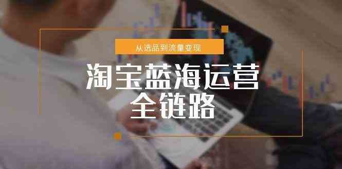 淘宝蓝海运营全链路，从选品到流量变现，小类目突围完整方案-中创项目网
