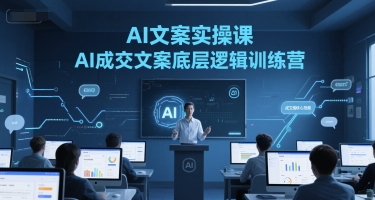 AI文案实操课，AI成交文案底层逻辑训练营-中创项目网