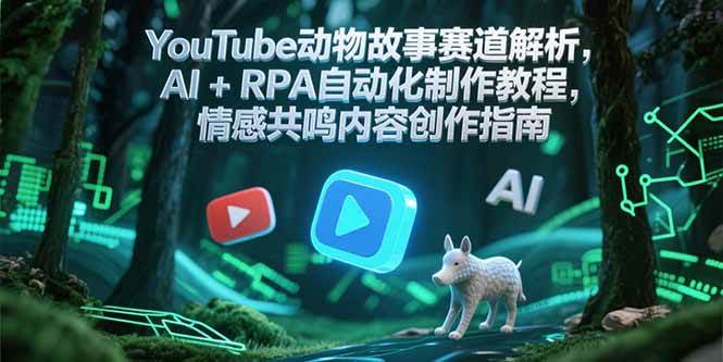 （15174期）YouTube动物故事赛道解析，AI+RPA自动化制作教程，情感共鸣内容创作指南-中创项目网