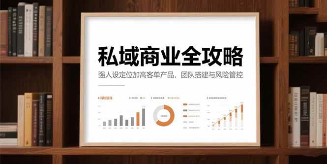 （15294期）私域商业全攻略，强人设定位加高客单产品，团队搭建与风险管控-中创项目网