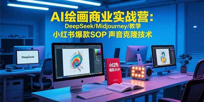 （15460期）AI绘画商业实战营：DeepSeek/Midjourney/教学 小红书爆款SOP 声音克隆技术-中创项目网