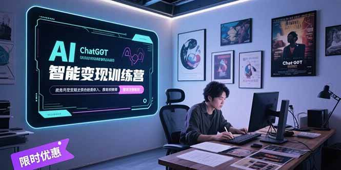 （15389期）AI智能变现训练营，ChatGPT写作变现，电影解说制作，图文带货方法论-中创项目网