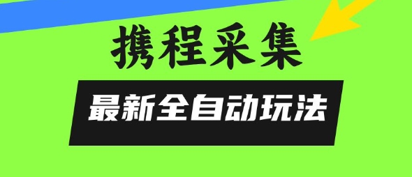 携程信息采集全自动玩法，0风控，无脑开干【揭秘】-中创项目网