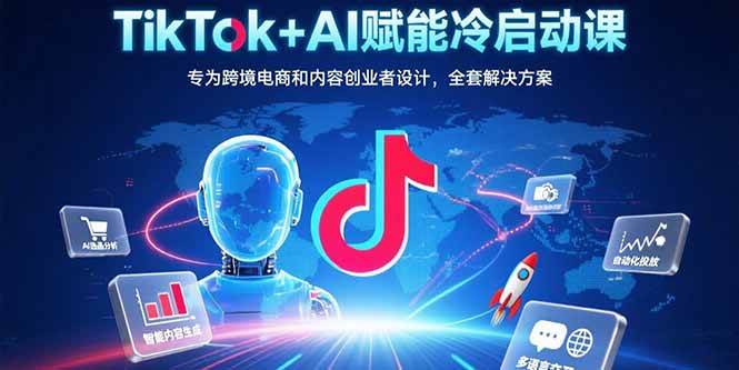 （15561期）TikTok+AI赋能冷启动课：专为跨境电商和内容创业者设计，全套解决方案-中创项目网