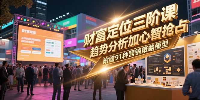 （15219期）财富定位三阶课，趋势分析加心智抢占，附赠91种营销策略模型-中创项目网