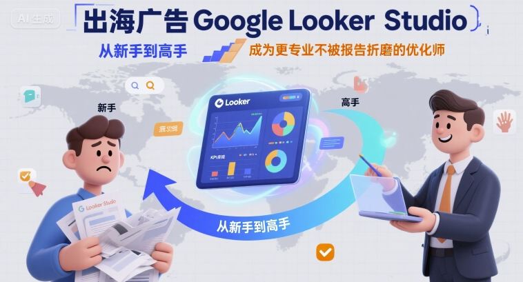 出海广告Google Looker Studio从新手到高手，成为更专业不被报告折磨的优化师-中创项目网
